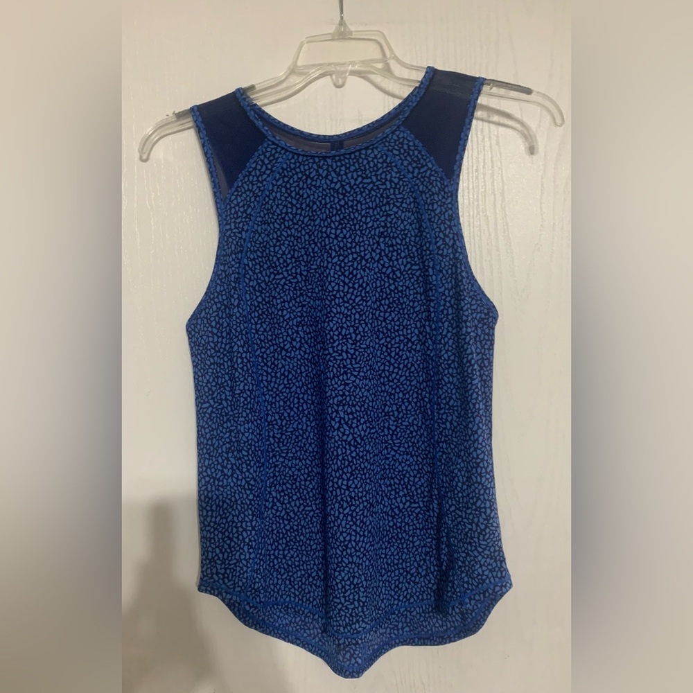 Women's Blue Sleeveless Top - Picture 3 of 5